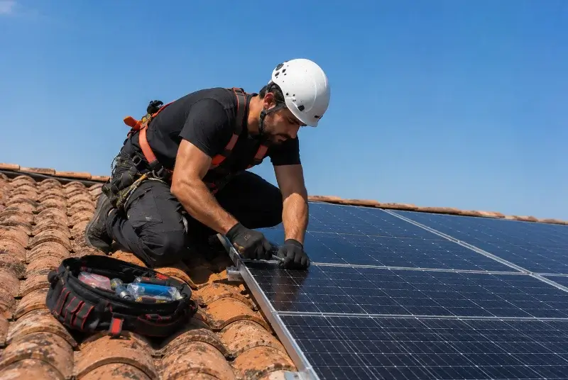 Maintenance et monitoring de panneaux solaires à Coise